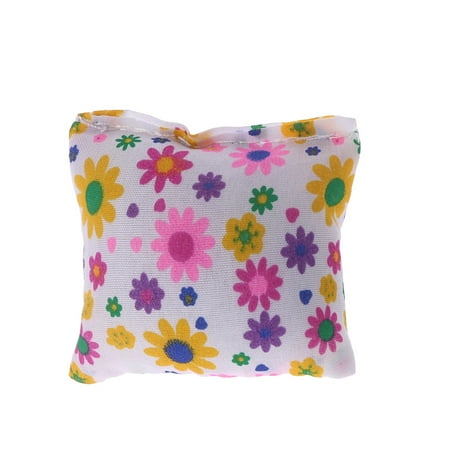 

Doll Bolster Pillow Floral Flower Printed Stuffed Sponge Soft Simulation Sofa Cu