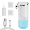 thumbnail image 1 of Automatic Soap Dispenser 400ML Touchless Hand Sanitizer Electric Dispenser with 4 Adjustable IPX5 Waterproof Smart Soap Dispenser USB Rechargeable Hand Soap Dispenser for Bathroom Kitchen, 1 of 10