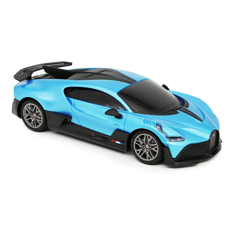 Auto In Scala Licenza Ufficiale Burago 1/43 CMJ Bugatti Divo Modellino Auto In Scala 1:43 - French Racing Blue | Modello Da Collezione Di Alta Qualità In Pressofusione | Prodotto Con Licenza