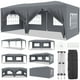 thumbnail image 1 of Yeshouse Carpa plegable de 3 x 6 m con ventanas de polietileno, bolsa con ruedas, paredes laterales extraíbles, refugio impermeable para fiestas, jardines, eventos y bodas, 1 of 8