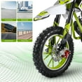 thumbnail image 6 of Kids Gas Motorcycle - 49cc Mini Bike with Front & Rear Disc Brakes, Wear-Resistant Tires & Ergonomic Handle for Off-Road Fun (Cool Green), 6 of 10