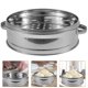thumbnail image 2 of Stainless Steel Steamer Steamed Buns Durable Steamer Box Portable Steamer for Home Kitchen (20cm With Ear), 2 of 3