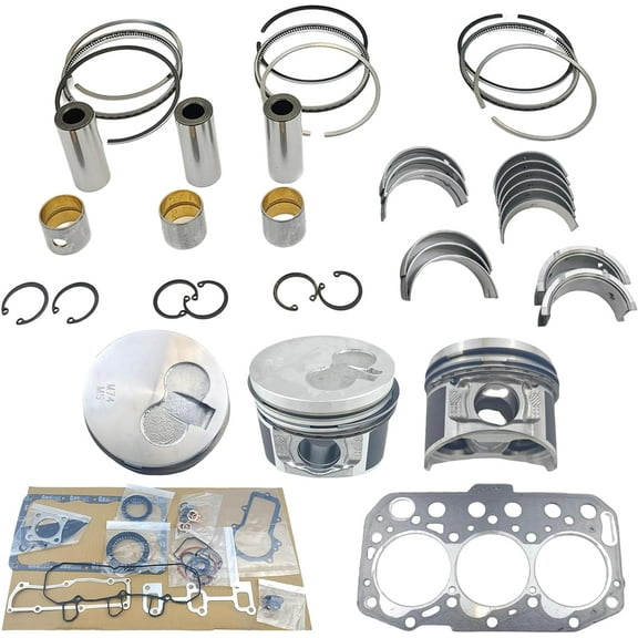 3TNM74 Engine Overhaul Rebuild Kit (No cylinder liner and valve) For Yanmar 3TNM74F 3TNM74F-SAKV Engine Mini Excavator Generator SCT1 SA221 Tractor For John Deere Engine