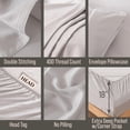 thumbnail image 3 of Juego de sábanas BC BELLA COTERIE King de viscosa de bambú gris, 3 of 7