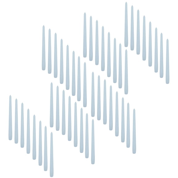 48 Pack: 10" Light Blue Taper Candle by Ashland