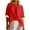 Red, variant on Color Block 3/4 Sleeve Tops for Women Summer Casual Side Split Crew Neck Sweatshirt Loose Pullover Oversized T Shirts, Purple, XL