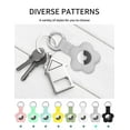 thumbnail image 7 of YUNOVA 4 Pack Floral AirTag Holder Case with Keychain - Premium Silicone Protective Cover for Apple AirTag 2021 Tracker | Anti-Scratch, Anti-Loss Design for Keys, Luggage, Pets & Valuables, 7 of 7