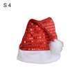 thumbnail image 1 of Christmas Hat, Santa Hat, Xmas Holiday Hat for Adults , Unisex Velvet Comfort Christmas Hats Extra Thicken Classic Fur for Christmas New Year Festive Holiday Party Supplies, 1 of 8