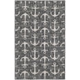 thumbnail image 6 of Unique Loom Outdoor Coastal Collection Area Rug - Ahoy (3' 3" x 5' 3" Rectangle Charcoal/Ivory), 6 of 6