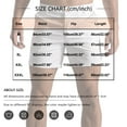 thumbnail image 4 of Nestiefly Mens Board Thick Shorts Big and Tall Elastic Waist Above Knee Relaxed Fit Mid Thigh Shorts Roll-Up Cuff Lightweight High Waisted Compression Flat Front Shorts with Pockets White M, 4 of 5
