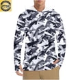 thumbnail image 2 of Dovford Men's Long Sleeve Hoodie Shirts UPF 50+ Sun Protection Fishing Swim Lightweight Running Workout Hiking Rash Guard, 2 of 7