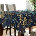 thumbnail image 5 of Yayeee Tablecloths 54" x 54" Rectangle Wrinkle Resistant Party Table Cover, Navy Blue Peacock Pattern, 5 of 8