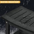 thumbnail image 5 of DWVO Poly Lumber Shower Bench and Chair with Free Soap Dish, Waterproof Bamboo Shower Seat Bench with Shelf, Wooden Bathroom Seat Stool Spa Bath Organizer - Black, 5 of 9
