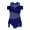 Dark Blue, variant on YEAHDOR Girls Sleeveless Leotard Off-Shoulder Hollow Back Dance Gymnastics Bodysuit,Sizes 6-16