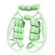 thumbnail image 5 of Rodillo muscular para masajeador de piernas, 24 ruedas, herramienta de masaje ligera, equipo para Verde, 5 of 9