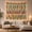 Folk Art Houses, variant on Colorful Folk Geometric Tapestry with Stripes and Medallion Patterns
