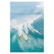 thumbnail image 3 of Póster de lienzo con estampado de playa, mar, océano, arte de pared, puente, hojas, tortuga, gaviota, pintura vibrante de verano, imagen nórdica para decoración del hogar, 3 of 5