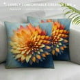 thumbnail image 3 of COMIO Light Blue Yellow Throw Pillow Covers Decorative Fall Daisy Farmhouse Pillow Cases Square Floral Sunflower Cushion Cover for Couch Sofa Home Decor, 3 of 5