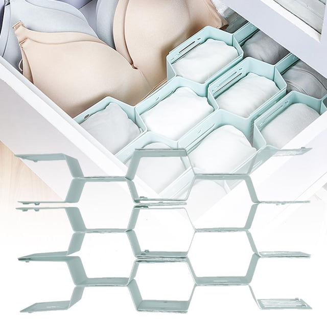 Garosa Drawer Divider, 12pcs Drawer Divider Storage Shelves Household Storage Organizer Partition Underwear Drawer Board