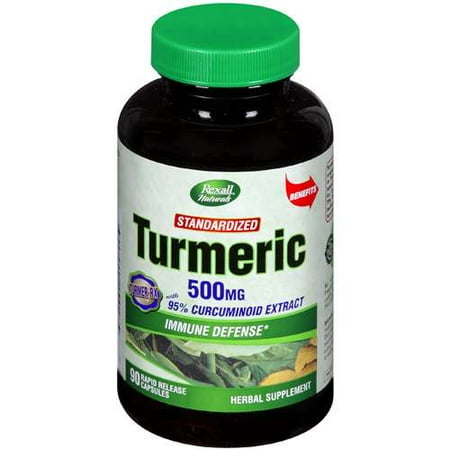 Rexall Naturals: Herbal Supplement Turmeric, 90 ct