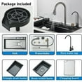 thumbnail image 4 of 29.5" Stainless Steel Kitchen Sink Drop in Single Bowl with Pull Down Faucet Set, 4 of 31