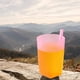 thumbnail image 5 of Vaso auto-sorbente de plástico rosa sin tapa, color de dulce fresco, 5 of 6