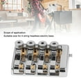 thumbnail image 4 of 4 String Headless Electric Bass Bridge Premium Zinc Alloy Brass Bridge Replacement String Lock, Sturdy  Easy Install, Suitable 4 String Headless Electric Bass, 4 of 7