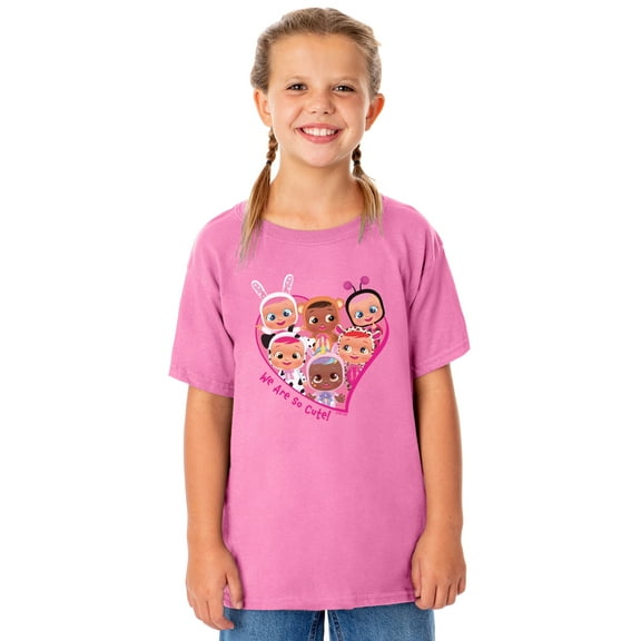 Cry Babies Magic Tears Girl's We Are So Cute Crewneck T-Shirt For Kids