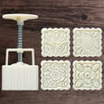 thumbnail image 3 of 4pcs Square Hand Press Stamp Cake Decor Mold 125g Tool, 3 of 7