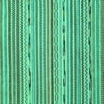 thumbnail image 1 of Ahgly Company Indoor Square Abstract Turquoise Blue Modern Area Rugs, 7' Square, 1 of 4