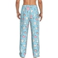 thumbnail image 3 of Daiia Funny Cute Teeth Men's Sleep Pant with Pockets and Drawstring,Pajama Pants-Large, 3 of 9