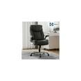 thumbnail image 3 of Sealy Ryder Gray Bonded Leather Office Chair with Plywood Frame & Flip Arms, 3 of 7