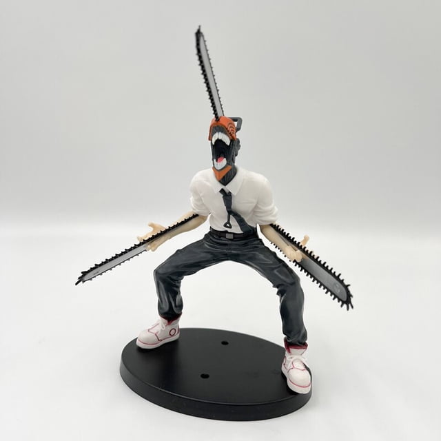 Anime motosierra hombre Denji figura de acción Denji tiburón figura de acción motosierra hombre adulto modelo coleccionable juguete mantequilla regalo 24cm19 cm sin caja al por menor zhangyuxiang unisex