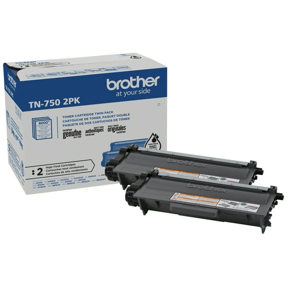 Brother Genuine High-yield Black Printer Toner Cartridge, TN7502PK
