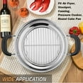 thumbnail image 6 of Round Cooking Rack, 3 Pcs Stainless Steel Baking Cooling Steaming Grilling Rack, Fits Air Fryer/Stockpot/Pressure Cooker/Round Cake Pan, Oven & Dishwasher Safe (7.5 + 9 + 10.5 Inch), 6 of 7