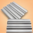 thumbnail image 4 of Hicess 2/3/4-Slot Crusty Perforated Non Stick Baguette French Bread Bake Tray Pan Tool, 4 of 8