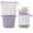 Purple, variant on Telescopic Pencil Bag Pen Holder Stationery Case, PU Corduroy Stand-up Retractable Transformer Bag Colorful Organizer, Great for Christmas Holiday Gift