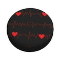 thumbnail image 2 of Kdxio Spare Tire Cover for RV Trailer, Waterproof Wheel Cover,Camper Spare Tire Cover Fit for Rv SUV Truck Travel Trailer 14 inch-Cardiogram and Heart, 2 of 8