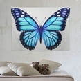 thumbnail image 4 of GOSMITH 40x30 Inch Tapestry Wall Hanging Blue Abstract Watercolor Sparkle Wings of Butterfly White Colorful Home Decorative Tapestries Wall Blanket for Dorm Living Room Bedroom, 4 of 7