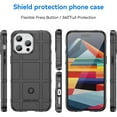 thumbnail image 2 of for Apple iPhone 15 Pro Case for Man, Heavy Duty Shockproof Phone Case Support Wireless Charging Cover for iPhone 15 Pro HD Black, 2 of 8