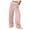 Pink, variant on Womens Casual High Waist Wide Leg Pants with Drawstring Comfortable Relaxed Fit and Side Pockets Trendy Stylish Outfit