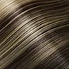 dark brown & ash blonde
