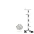 thumbnail image 3 of Ladies 14K Gold Round Natural 0.5 Ctw Diamond Cluster Pendant For Women (White Gold), 3 of 3