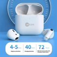 thumbnail image 5 of LECOO EW310 Semi In Ear Wireless Headphones HiFi Sound Bluetooth-Compatible Earphones - Black, 5 of 5