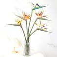 thumbnail image 5 of Artificial Flowers Bird of Paradise Greenery Plants Indoor Outside Garland Home Garden Office Verandah Wedding Decorations 6pcs (Yellow, 6 Pack), 5 of 5
