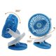 thumbnail image 4 of Matsuzay Mini ventilador portátil de 360 ​​° con clip USB recargable en el escritorio, enfriador de viaje, azul y negro Electrodomésticos Azul Matsuzay HA023943-02, 4 of 4