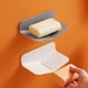 thumbnail image 2 of 1pc Wall-mounted V-shaped Soap Dish, Punch Free Soap Holder, Soap Rack For Bathroom & Kitchen, 3.19"x2.17", 2 of 4