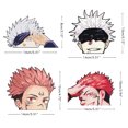 thumbnail image 3 of Calcomanías de dibujos animados para autos, 4 piezas de calcomanías de anime para autos, calcomanías de dibujos animados para autos, calcomanías de anime para autos, uso conveniente, 3 of 7
