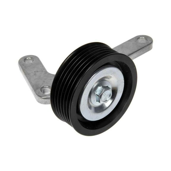 KarParts360 For Ford Escape 2009 2010 2011 2012 Idler Pulley | Steel | Serpentine Belt Type | Black Color | OEM Grade Type | 8 Millimeters Thickness | 6 Groove | Replacement For 9L8Z8678A, AL8Z8678A