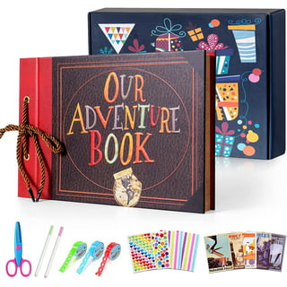 Protoiya DIY Scrapbook Photo Album, with Pens and Stickers, with Scrapbooking Kits Suitable for Anniversary, Travelling, Family, Graduation Gift for
